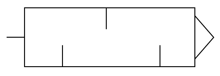 Symbol Schaltzeichen Pneumatik Schalldämpfer (Silencer)