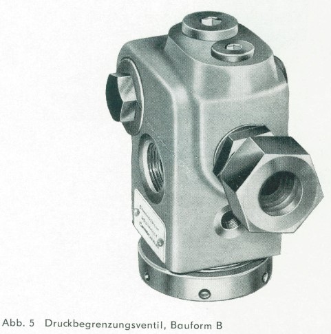 Bauform B der Druckbegrenzungsventile der TGL 10871